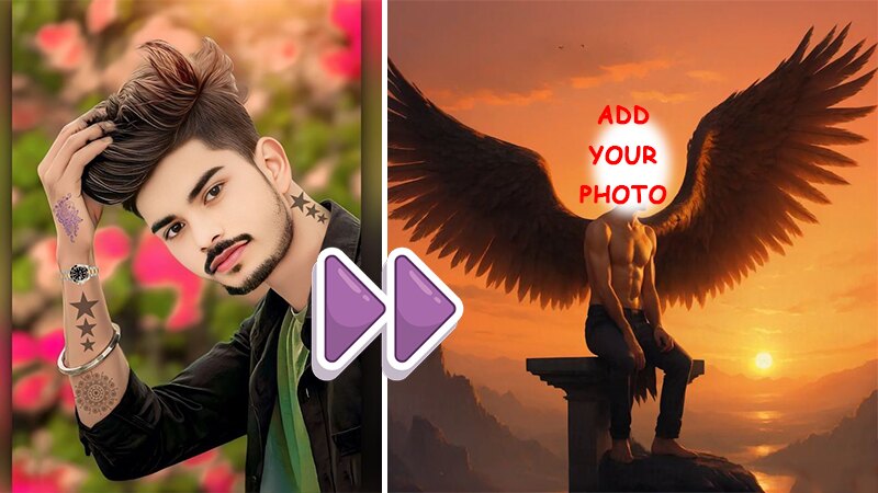 See Yourself with a Heavenly Angel filter!