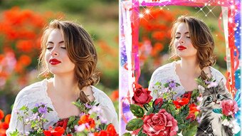 Make Your Memories Even More Beautiful With Our Floral Frame Options.