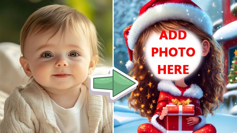 Create Your Holiday Miracle: Christmas Baby Face Swap!