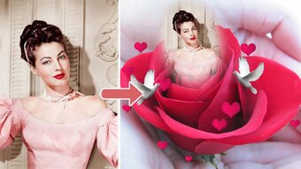Design Your Photo With This Amazing Rose Filter.
